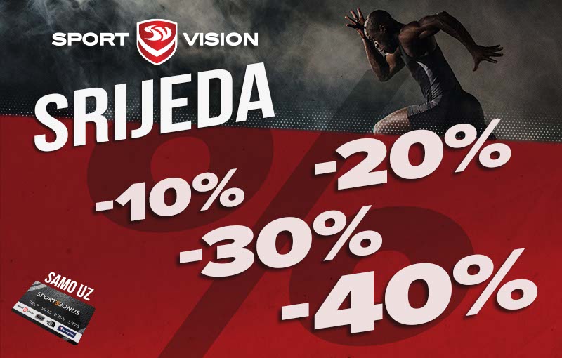 Posljednja Srijeda u mjesecu znak je za Sport Vision najbolje popuste!